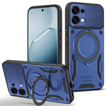 Til Oppo A6 Pro 5G Magnetisk Etui Stødsikkert TPU + PC Telefonbagcover med Støtteben