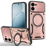 Til Oppo A6 Pro 5G Magnetisk Etui Stødsikkert TPU + PC Telefonbagcover med Støtteben