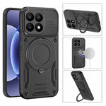 For Xiaomi 17 Magnetic Case Shockproof TPU + PC Phone Back Cover with Kickstand
