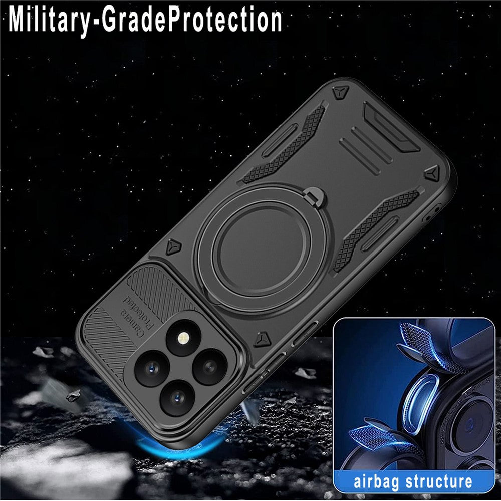 For Xiaomi 17 Magnetic Case Shockproof TPU + PC Phone Back Cover with Kickstand
