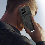 For Xiaomi 17 Magnetic Case Shockproof TPU + PC Phone Back Cover with Kickstand