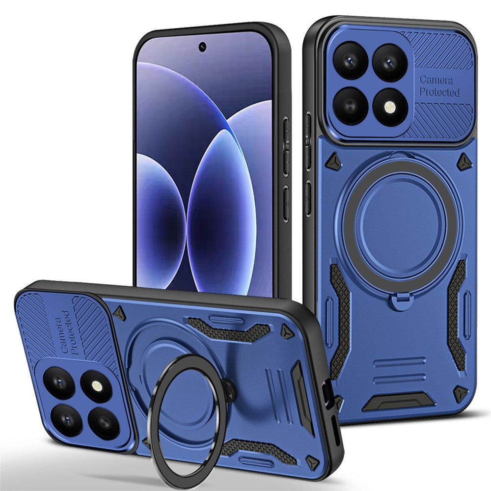 For Xiaomi 17 Magnetic Case Shockproof TPU + PC Phone Back Cover with Kickstand