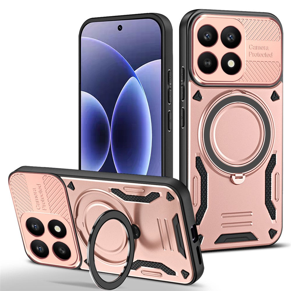 For Xiaomi 17 Magnetic Case Shockproof TPU + PC Phone Back Cover with Kickstand