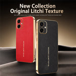 Telefoncover til Samsung Galaxy A06 4G / A06 5G Ridsefast Litchi-tekstur TPU Læder PU Telefonbagcover