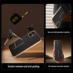 Telefoncover til Samsung Galaxy A06 4G / A06 5G Ridsefast Litchi-tekstur TPU Læder PU Telefonbagcover