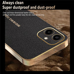 Telefoncover til Samsung Galaxy A06 4G / A06 5G Ridsefast Litchi-tekstur TPU Læder PU Telefonbagcover