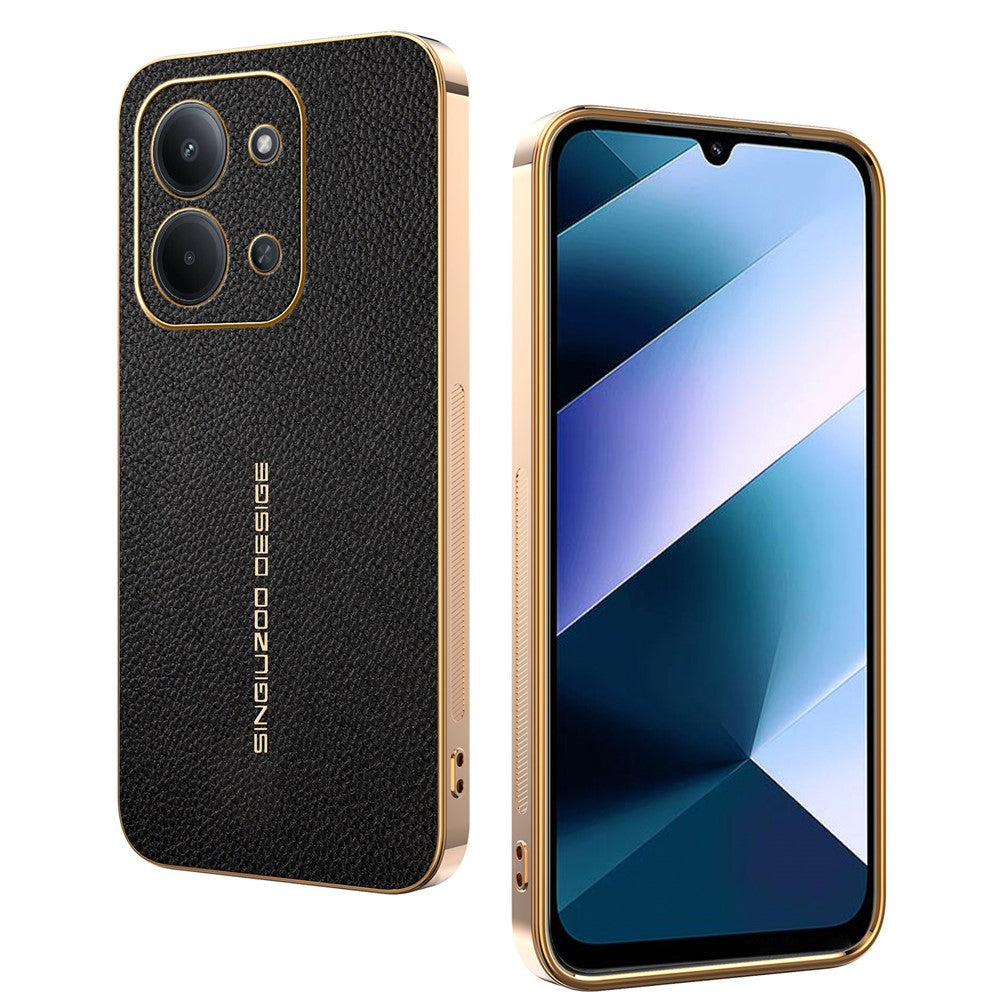 Phone Case For Xiaomi Redmi 15R 5G  /  Poco C85 4G (171mm)  /  Redmi 15C 4G (Global) (171mm) Anti Scratch Litchi Texture TPU Leather PU Phone Back Cover
