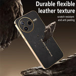 Phone Case For Xiaomi Redmi K80 5G  /  Poco F7 Pro 5G Anti Scratch Litchi Texture TPU Leather PU Phone Back Cover