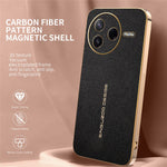 Phone Case For Xiaomi Redmi K80 5G  /  Poco F7 Pro 5G Anti Scratch Litchi Texture TPU Leather PU Phone Back Cover