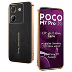 For Xiaomi Poco M7 Pro 5G Case Anti Scratch Litchi Texture TPU Leather PU Phone Back Cover