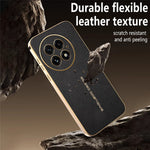 For OnePlus 13 Case Anti Scratch Litchi Texture TPU Leather PU Phone Back Cover