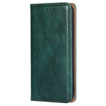 PU Leather Magnetic Auto-absorbed Case for Oppo A17 4G Wallet Stand Protective Phone Cover