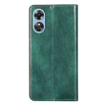 PU Leather Magnetic Auto-absorbed Case for Oppo A17 4G Wallet Stand Protective Phone Cover