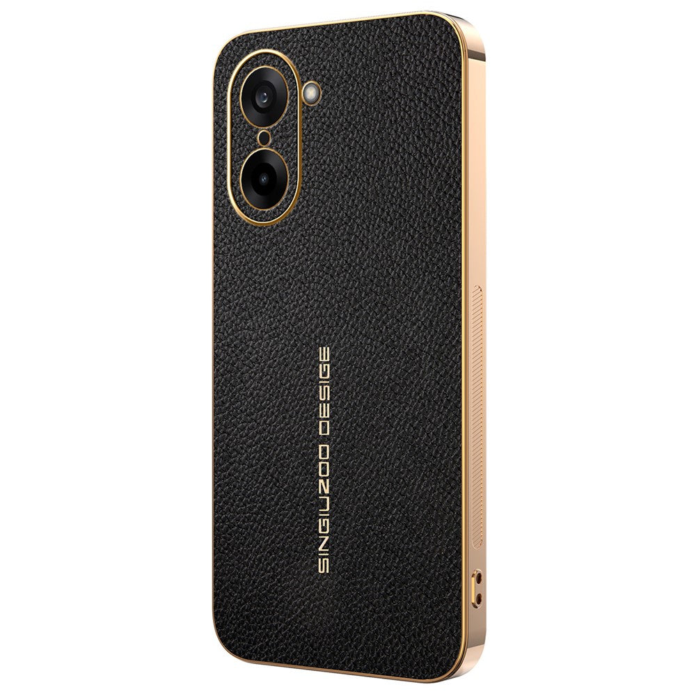 Phone Case For OnePlus Nord CE5 5G  /  Ace 5 Racing 5G Anti Scratch Litchi Texture TPU Leather PU Phone Back Cover