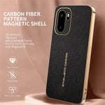 mobilskal för OnePlus 15R 5G / Ace 6 5G / Ace 6T 5G Reptålig Litchitextur TPU-läder PU mobilbaksida