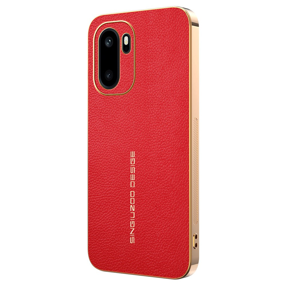 mobilskal för OnePlus 15R 5G / Ace 6 5G / Ace 6T 5G Reptålig Litchitextur TPU-läder PU mobilbaksida