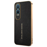 OnePlus Nord CE4 Lite 5G-skal Anti-repande Litchi-textur TPU-läder PU-mobilskal