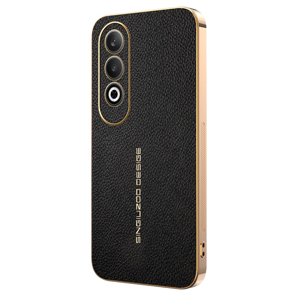 For OnePlus Nord CE4 5G Case Anti Scratch Litchi Texture TPU Leather PU Phone Back Cover