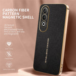 OnePlus Nord CE4 5G-skal Anti-repande Litchi-textur TPU-läder PU-mobilskal