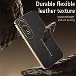 OnePlus Nord CE4 5G-skal Anti-repande Litchi-textur TPU-läder PU-mobilskal