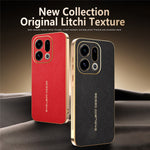 For Oppo Find X9 5G Case Anti Scratch Litchi Texture TPU Leather PU Phone Back Cover