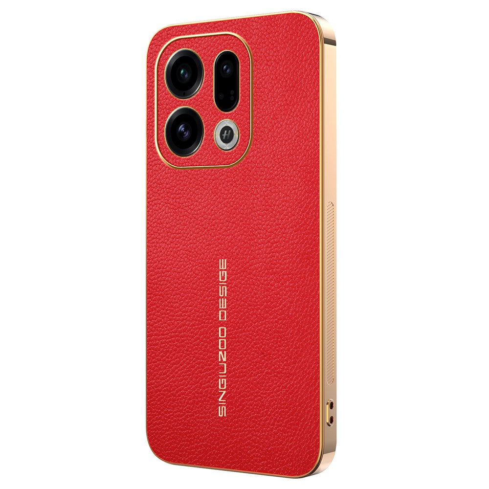 For Oppo Find X9 5G Case Anti Scratch Litchi Texture TPU Leather PU Phone Back Cover