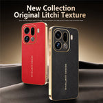 For Oppo Find X9 Pro 5G Case Anti Scratch Litchi Texture TPU Leather PU Phone Back Cover