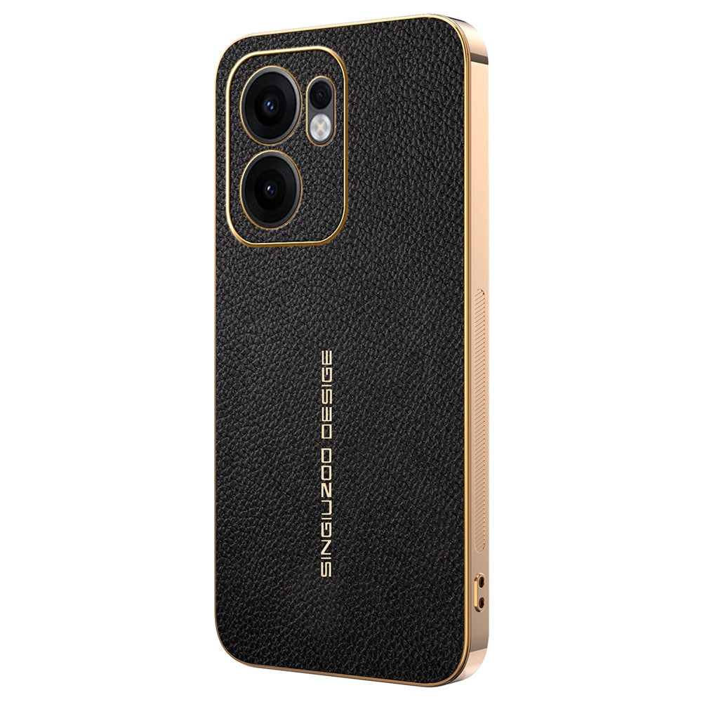 Phone Case For Oppo Reno13 F 5G  /  Reno13 F 4G Anti Scratch Litchi Texture TPU Leather PU Phone Back Cover