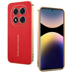 Phone Case For Xiaomi Redmi Note 14 Pro 5G  /  Poco X7 5G Anti Scratch Litchi Texture TPU Leather PU Phone Back Cover