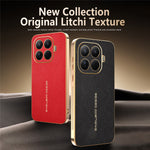 For Xiaomi 15T Pro Case Anti Scratch Litchi Texture TPU Leather PU Phone Back Cover