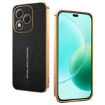 For Honor 400 Lite 5G Case Anti Scratch Litchi Texture TPU Leather PU Phone Back Cover