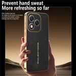 For Honor 400 Lite 5G Case Anti Scratch Litchi Texture TPU Leather PU Phone Back Cover