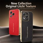 For Honor 400 Lite 5G Case Anti Scratch Litchi Texture TPU Leather PU Phone Back Cover