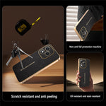 For Honor 400 Lite 5G Case Anti Scratch Litchi Texture TPU Leather PU Phone Back Cover
