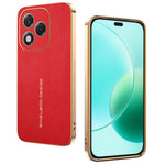 For Honor 400 Lite 5G Case Anti Scratch Litchi Texture TPU Leather PU Phone Back Cover