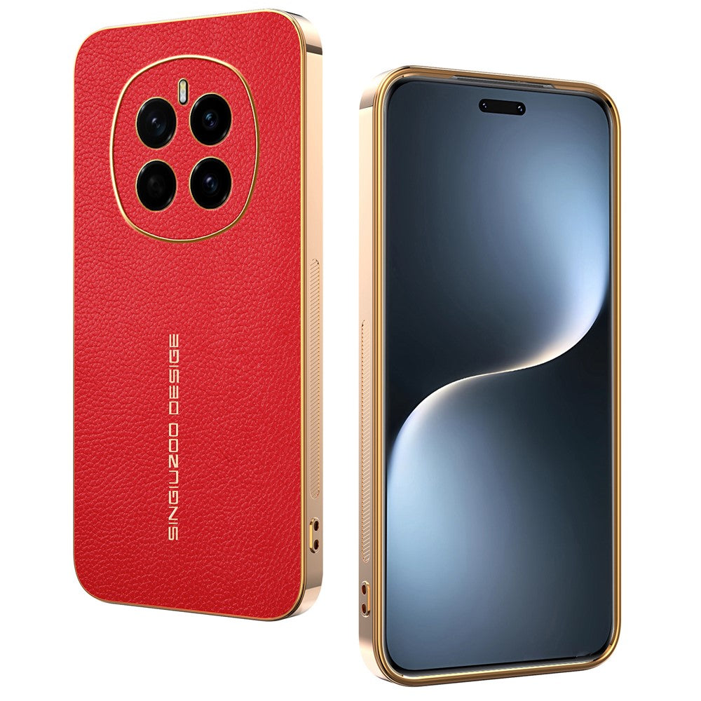 For Honor Magic7 5G Case Anti Scratch Litchi Texture TPU Leather PU Phone Back Cover