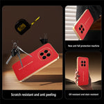For Honor Magic7 5G Case Anti Scratch Litchi Texture TPU Leather PU Phone Back Cover