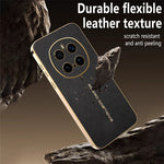For Honor Magic7 Pro 5G Case Anti Scratch Litchi Texture TPU Leather PU Phone Back Cover