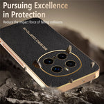 For Honor Magic7 Pro 5G Case Anti Scratch Litchi Texture TPU Leather PU Phone Back Cover
