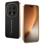For Honor Magic8 Pro 5G Case Anti Scratch Litchi Texture TPU Leather PU Phone Back Cover