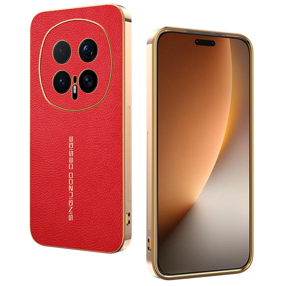 For Honor Magic8 Pro 5G Case Anti Scratch Litchi Texture TPU Leather PU Phone Back Cover