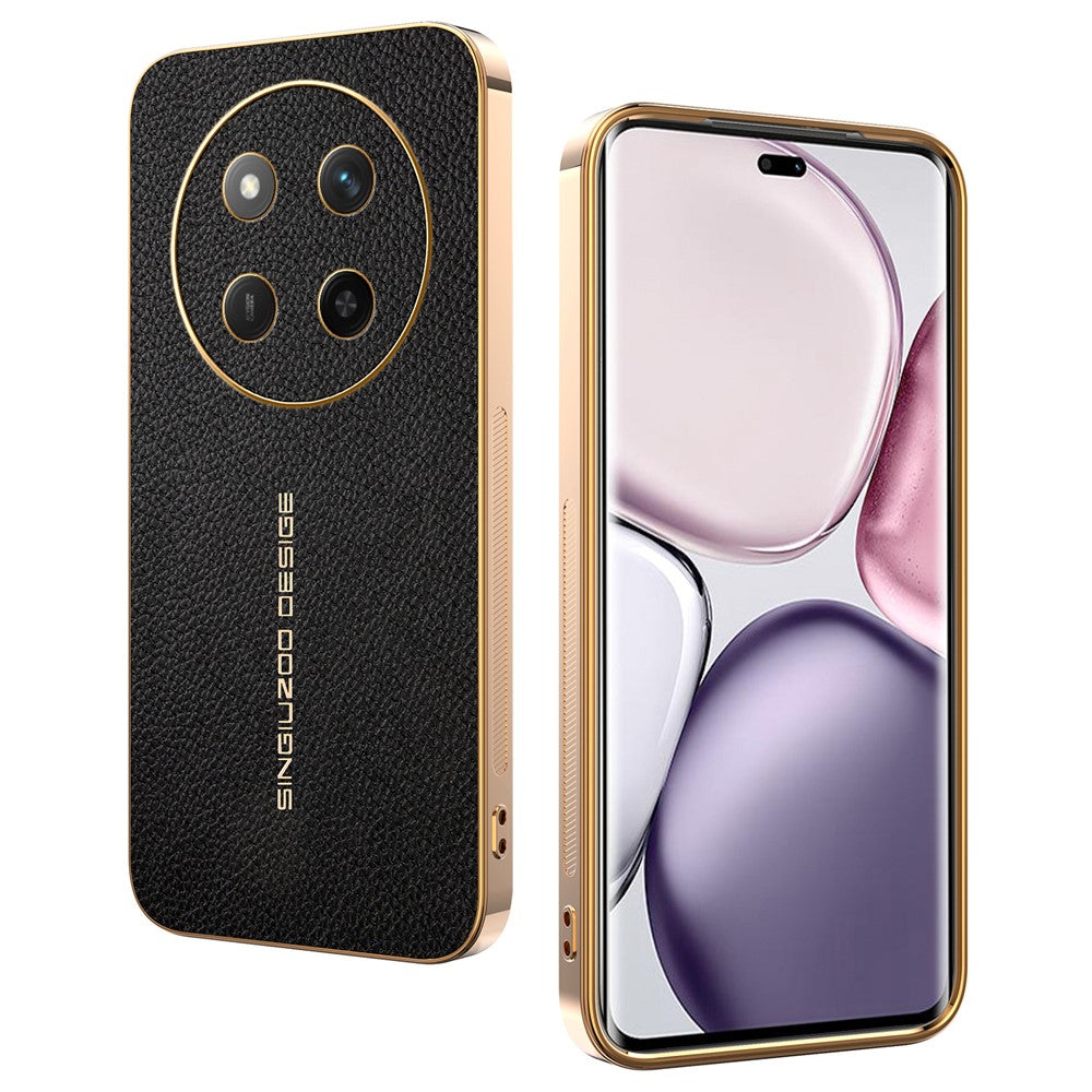 Phone Case For Honor X60 Pro 5G  /  X9c 5G  /  Magic7 Lite 5G Anti Scratch Litchi Texture TPU Leather PU Phone Back Cover