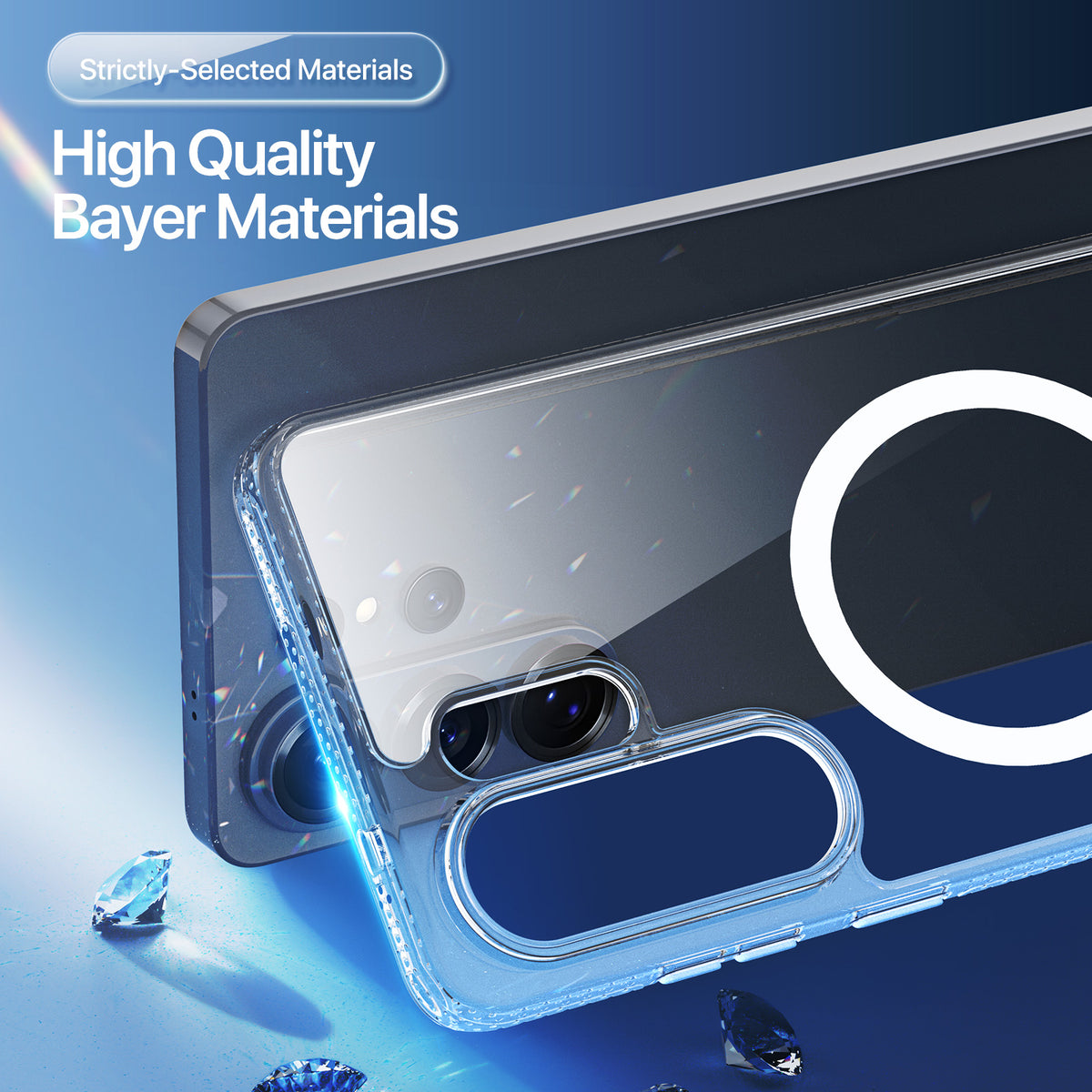 DUX DUCIS til Samsung Galaxy S26 Ultra bagcover i Clin-serien, gennemsigtigt magnetisk mobilcover