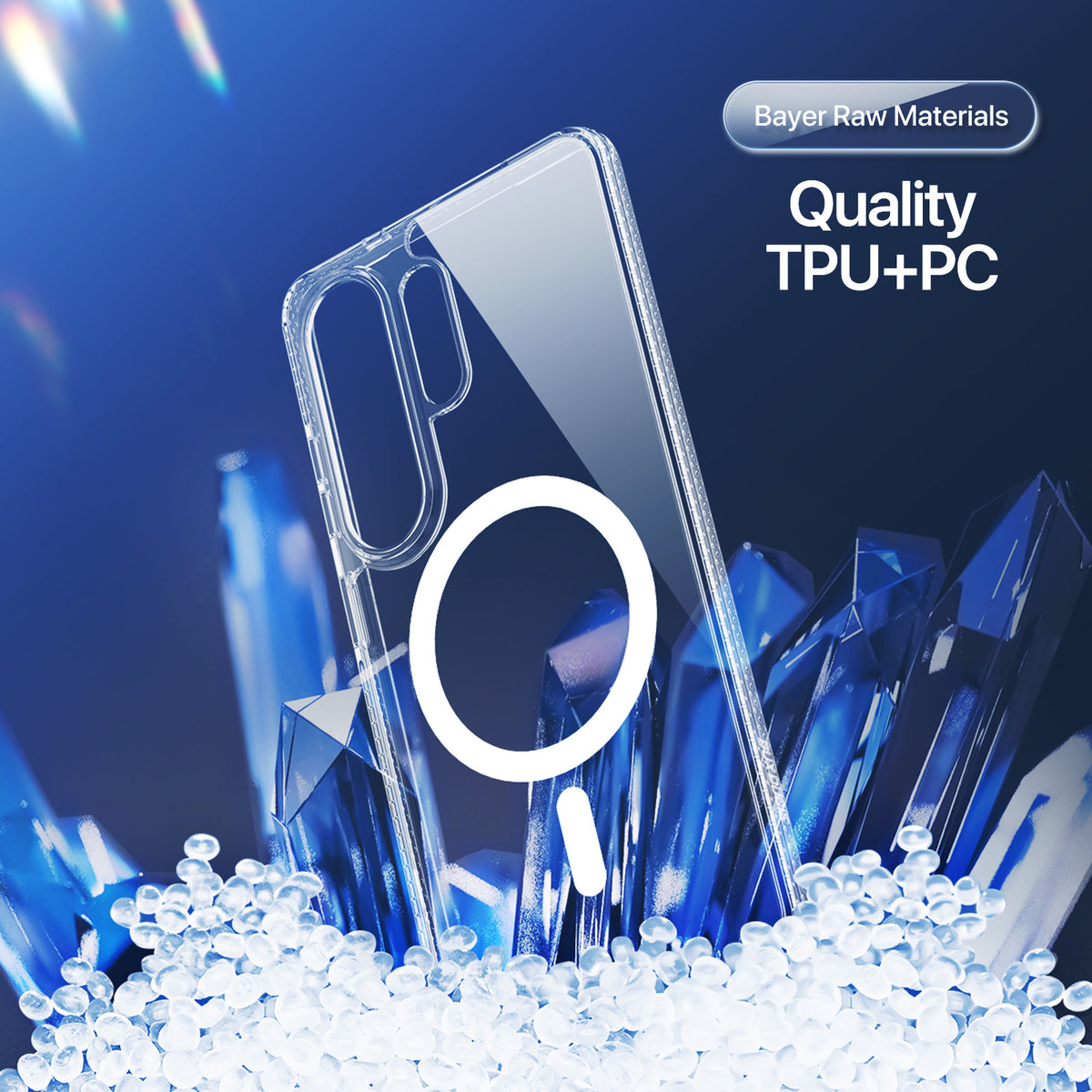 DUX DUCIS til Samsung Galaxy S26 Ultra bagcover i Clin-serien, gennemsigtigt magnetisk mobilcover