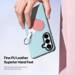 DUX DUCIS For Samsung Galaxy S26 Case  Luvy Series PU Leather + PC Phone Case with Finger Ring / Strap