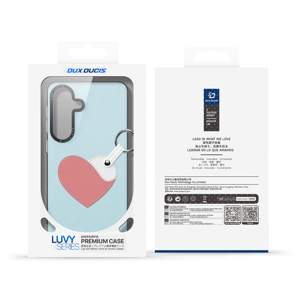 DUX DUCIS For Samsung Galaxy S26 Case  Luvy Series PU Leather + PC Phone Case with Finger Ring / Strap