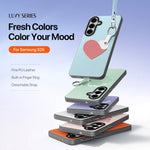 DUX DUCIS For Samsung Galaxy S26 Case  Luvy Series PU Leather + PC Phone Case with Finger Ring / Strap