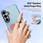 DUX DUCIS For Samsung Galaxy S26 Case  Luvy Series PU Leather + PC Phone Case with Finger Ring / Strap