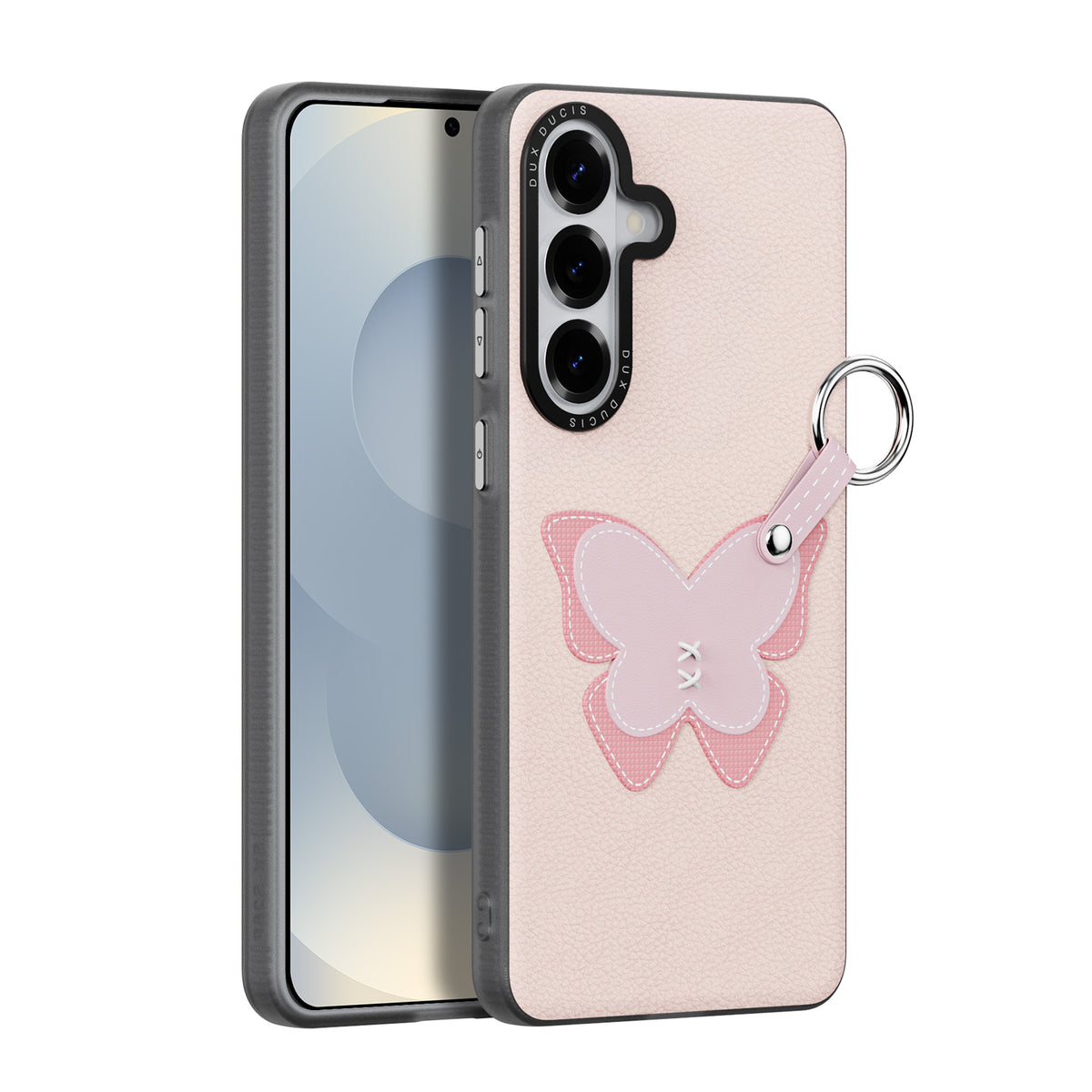 DUX DUCIS Til Samsung Galaxy S26+ Cover Luvy Series PU Læder + PC Telefoncover med Fingerring / Rem