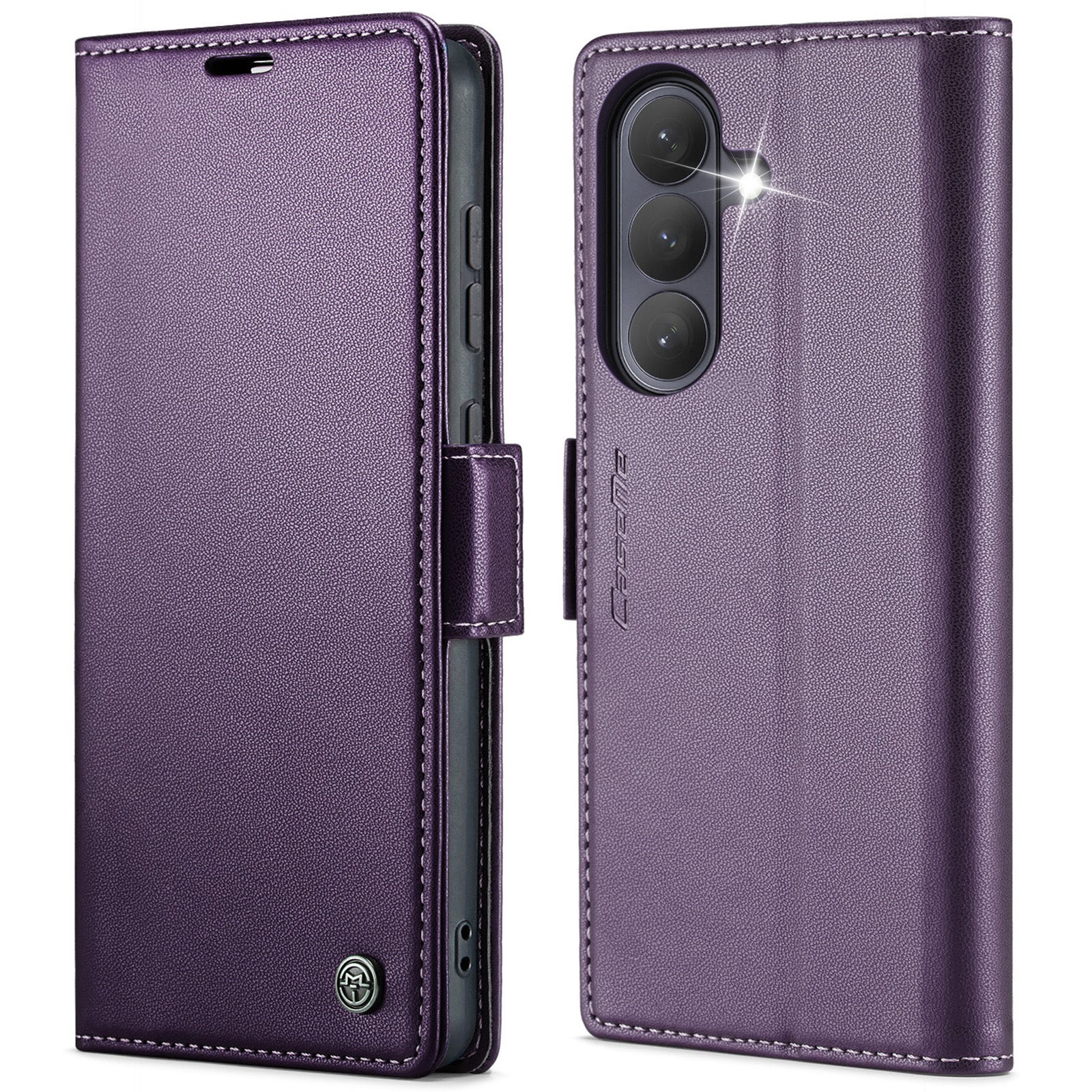 CASEME til Samsung Galaxy S26+ Cover 023-serien RFID-blokerende, blankt telefoncover med stander